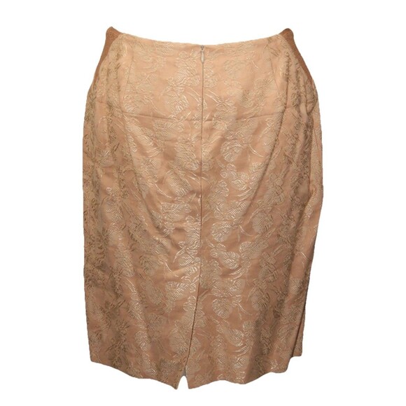 Vtg Jean Paul Gaultier Rose Gold Jacquard Skirt Size 8 us from early 2000s rare - Picture 4 of 16
